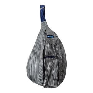 Kavu Rope Sling Black White Chevron Bag